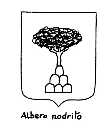 Image of the heraldic term: Albero nodrito